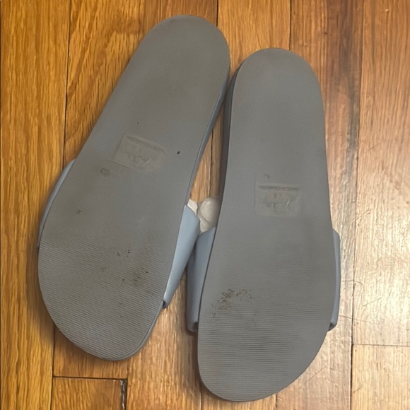 J. Crew - Pacific scrunchie-strap slides - blue - size 8.5 - Picture 4 of 4